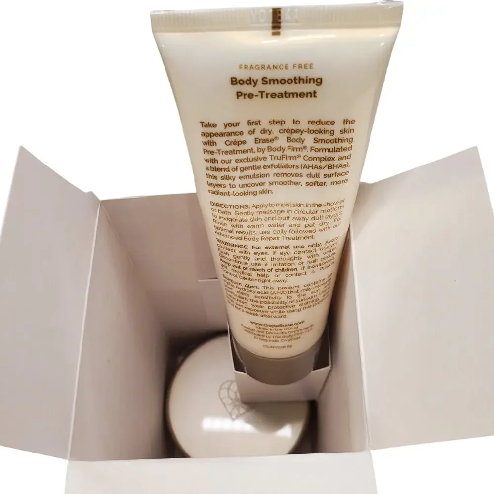 Crepe Erase Body Smoothing Pre Treatment w/ Trufirm Advanced Body Repair NEW